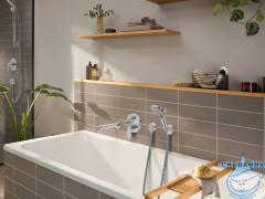Смеситель для ванны встраиваемый Hansgrohe Rebris E 72468000 (хром)