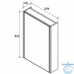 Шкаф-зеркало Roca Up 60 L