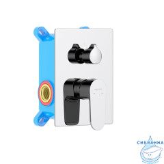Встраиваемый смеситель для ванны Aquatek Оберон AQ1246CR (2 режима) (хром)
