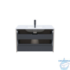 Тумба с умывальником, подвесная, 80 см, капучино, Edifice, IDDIS, EDI80C0i95K  подходит умыв. 0108000i28