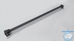 Дверь в нишу ABBER Zart AG08100B 100x195 профиль черный , стекло прозрачное