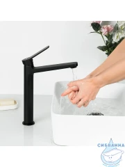 Смеситель для раковины Frap F1062-2 (черный матовый)