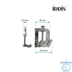 Комплект крепежей мойки к столешнице, 6 шт, 002, IDDIS, 002M006i77