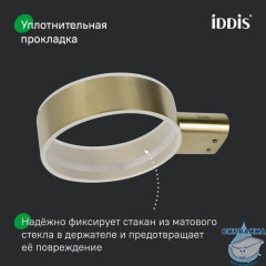 Стакан для зубных щеток, нержавеющая сталь, Petite, золото матовое, IDDIS, PETG0SGi45