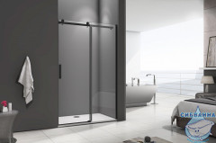 Дверь в нишу Bas Galaxy GALAXY WTW-140-C-B профиль черный, стекло прозрачное