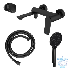 Смеситель для ванны Azario Escaro AZ-K3074B (черный матовый)