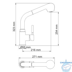 Смеситель для кухни WasserKRAFT Main 4166 (хром)