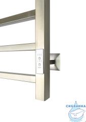 Полотенцесушитель электрический Санприз Квадро П8 50Х80 (никель) (подключение универсальное)