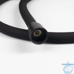 Шланг для душа, черный матовый, силиконовый, 1,2м, Optima Home, IDDIS, OPH12BLi19