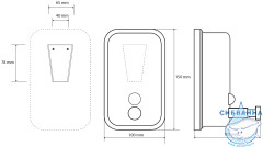 Дозатор для жидкого мыла Bemeta Hotel 106109091
