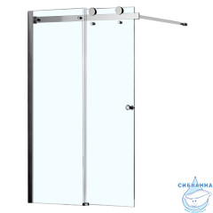 Шторка для ванны Azario Carleon 100x150 профиль хром, стекло прозрачное AZ-NKB6121 1000