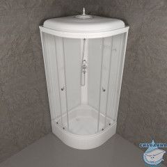 Душевая кабина Тритон Ультра В 100x100 профиль белый, стекло прозрачное Щ0000061825