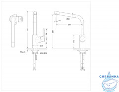 Смеситель для кухни Bravat Palace F7172217CP-1-RUS