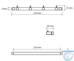 Крючок Bemeta Dark 104606100