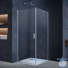 Душевое ограждение Vincea Alpha 90x90 профиль хром, стекло прозрачное VSR-3ALP9090CL