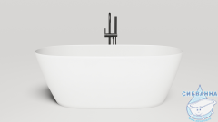 Ванна из искусственного камня Salini Sofia Light 165x75 (материал S-Sense, белый глянцевый)