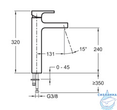 Смеситель для раковины Jacob Delafon Strayt E98340-CP (без донного клапана)