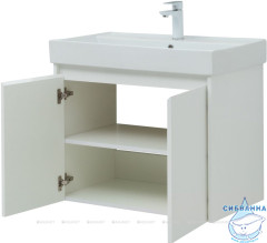 Тумба Aquanet Nova Lite 75 (2 дв.) с раковиной Латина 75 белый глянец