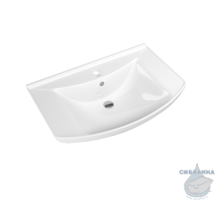 Тумба напольная Aqwella Барселона 75 белый глянец с раковиной Стиль 76