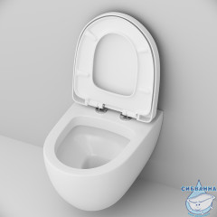 Унитаз подвесной AM.PM Awe C111738WH (без сиденья) (белый глянец)