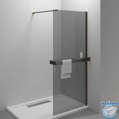 Walk-in Vincea Walk In HR 80 профиль черный, стекло тонированное VSW-4HR800CGB