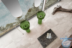 Раковина напольная 45 см ABBER Kristall AT2702Emerald-H