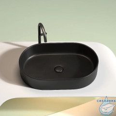  Раковина на столешницу 61 см Ceramicanova Element CN6048MB (черный матовый)