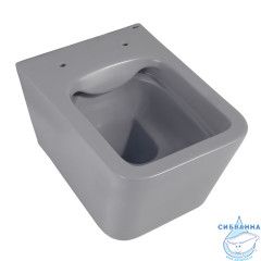 Унитаз подвесной Abber Rechteck AC1201MG с сиденьем Soft Close (микролифт) (серый)