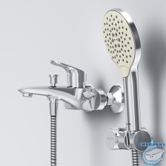 Смеситель для ванны Am.Pm Like F8015000 с душевым гарнитуром (хром)