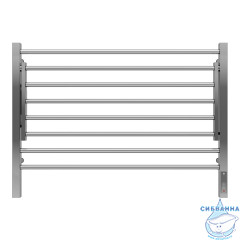 Полотенцесушитель электрический Terminus Горизонт П8 80х60 (с возможностью скрытого подключения, подключение справа) (хром)