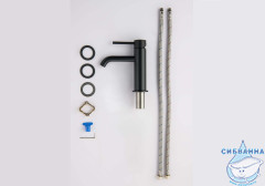 Смеситель для раковины Aquatek Европа AQ1310MB (черный матовый)