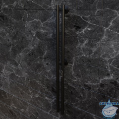 Полотенцесушитель электрический Toni Arti Siena rotondo pulsante 2П 100x1200 черный матовый