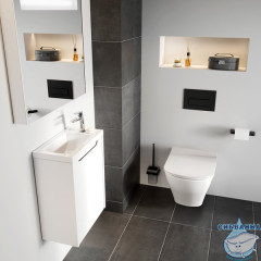 Кнопка смыва Ravak Slim X01744 черный матовый