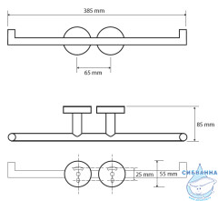 Держатель для туалетной бумаги Bemeta Dark 104201070
