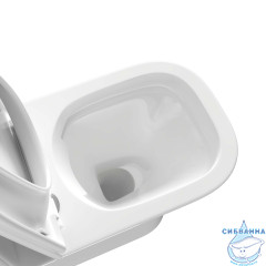 Унитаз напольный безободковый Aquatek Optima Square AQ4411-00 с бачком и сиденьем Soft Close (микролифт)
