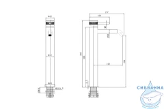 Смеситель для раковины Allen Priority 5.31A02-31 (черный матовый)