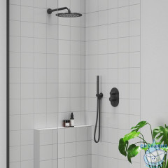 Встраиваемый смеситель для ванны Ravak Espirit X070288 (черный матовый)