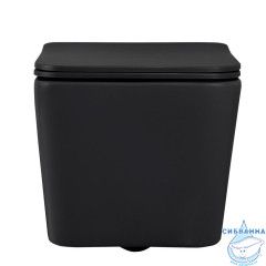 Унитаз подвесной Abber Rechteck AC1201MB с сиденьем Soft Close (микролифт)