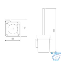 Ерш, матовое стекло, сплав металлов, Slide, IDDIS, SLIBSG0i47