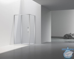 Душевое ограждение Vincea Слим 90x90 профиль хром, стекло прозрачное VSR-4SLP9090CL