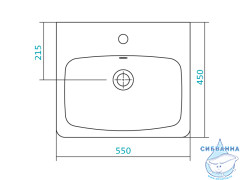 Мебельная раковина 1Марка Нео 55