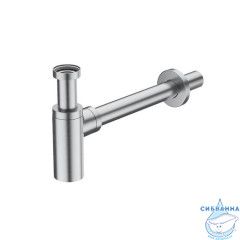 Бутылочный сифон для умывальника, матовый хром, Optima Home, IDDIS, OPTBC00i84