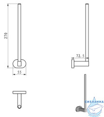 Держатель туалетной бумаги Ravak Chrome X07P318