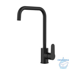 Смеситель для кухни, черный матовый, Poli, Milardo, POLBLL0M05