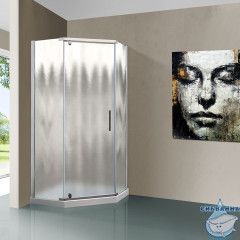 Душевое ограждение Vincea Stresa 90x90 профиль хром, стекло шиншилла VSP-1S900CH