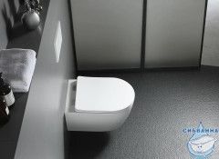 Унитаз подвесной безободковый Aquatek Европа AQ1900-00 (с сиденьем Soft Close (микролифт)