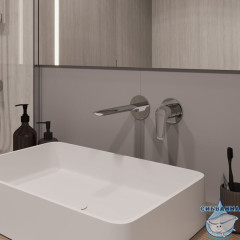 Встраиваемый смеситель для умывальника, глянцевый хром, Dale, Milardo, DALSB00M65