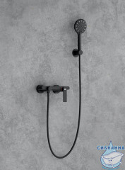 Смеситель для ванны Timo Anni 2714/03Y с аксессуарами (черный матовый)