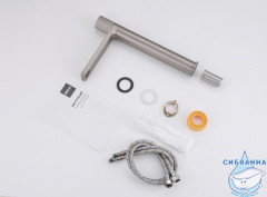 Смеситель для раковины Abber Rund AF8711SP (без донного клапана) (сатин)