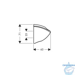 Держатель душа настенный Hansgrohe Porter С 27521000